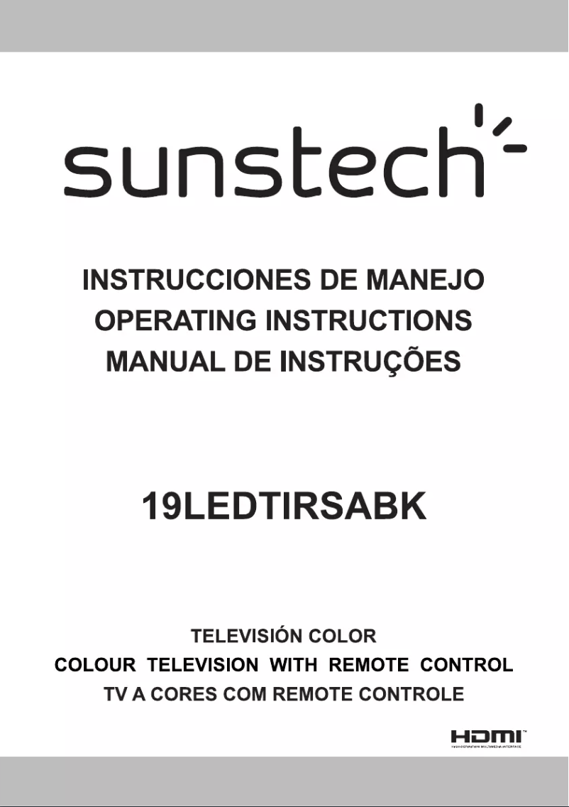Page 1 de la notice Manuel utilisateur Sunstech 19LEDTIRSA