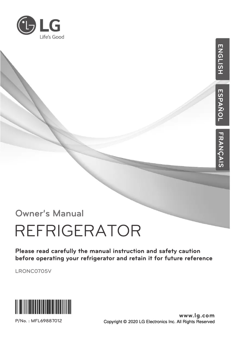 Página 1 del manual Manual de usuario LG LRONC0705V