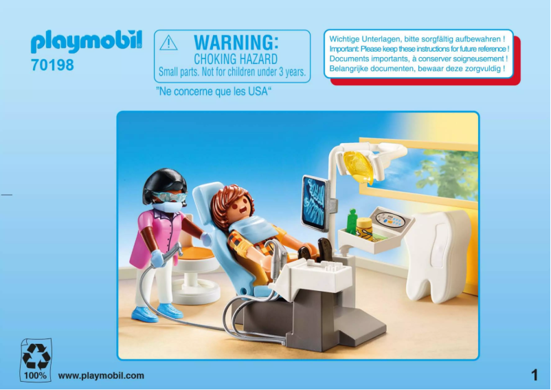 Page n°1 - Manuel utilisateur Playmobil 70198