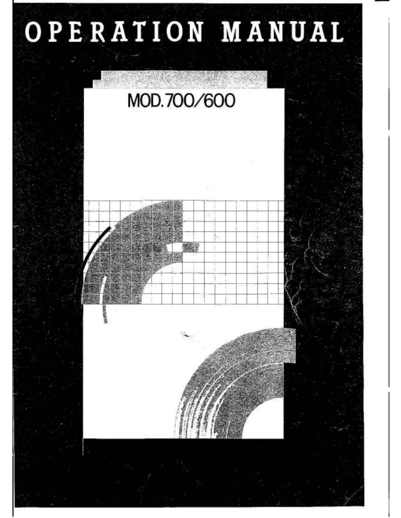 Page 1 de la notice Manuel utilisateur Silver Reed 700