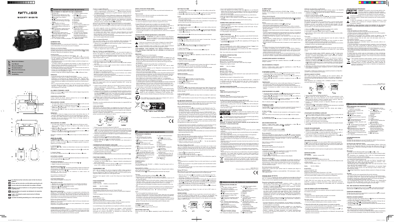 Page n°1 - Manuel utilisateur Muse M-928 BTY