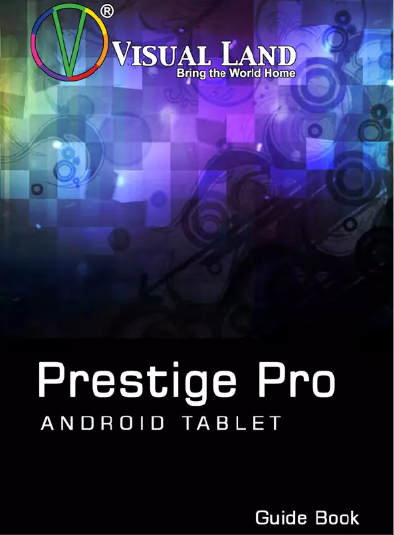 Image de la première page du manuel de l'appareil Prestige Pro 9D