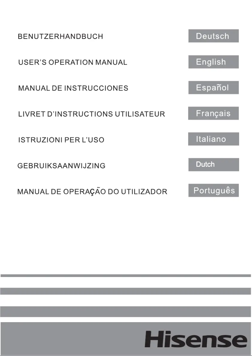 Page 1 de la notice Manuel utilisateur Hisense RT267D4AWF
