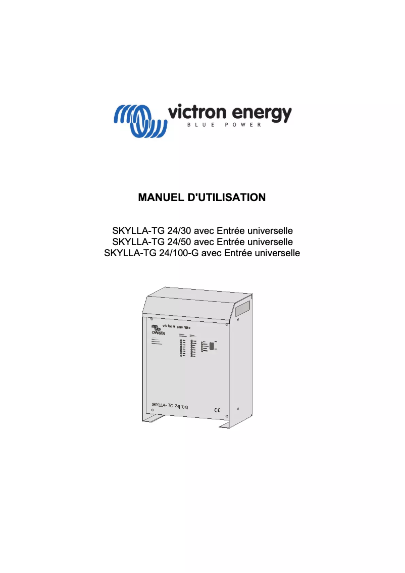 Page n°1 - Manuel utilisateur Victron Energy Skylla-TG