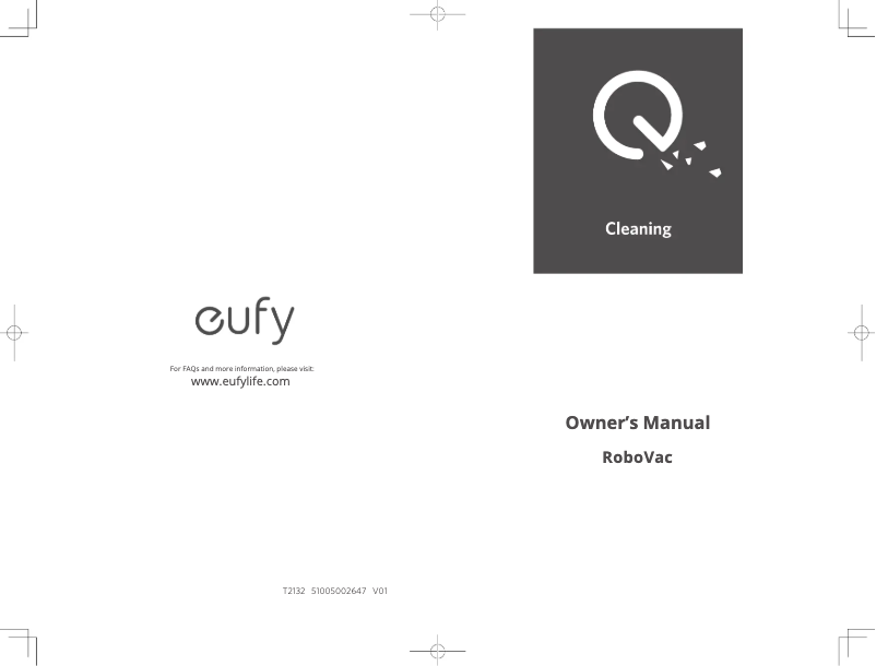 Page n°1 - Manuel utilisateur Eufy RoboVac 25C Max