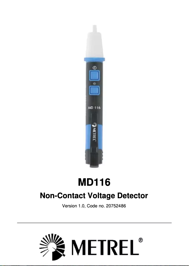 Image de la première page du manuel de l'appareil MD 116