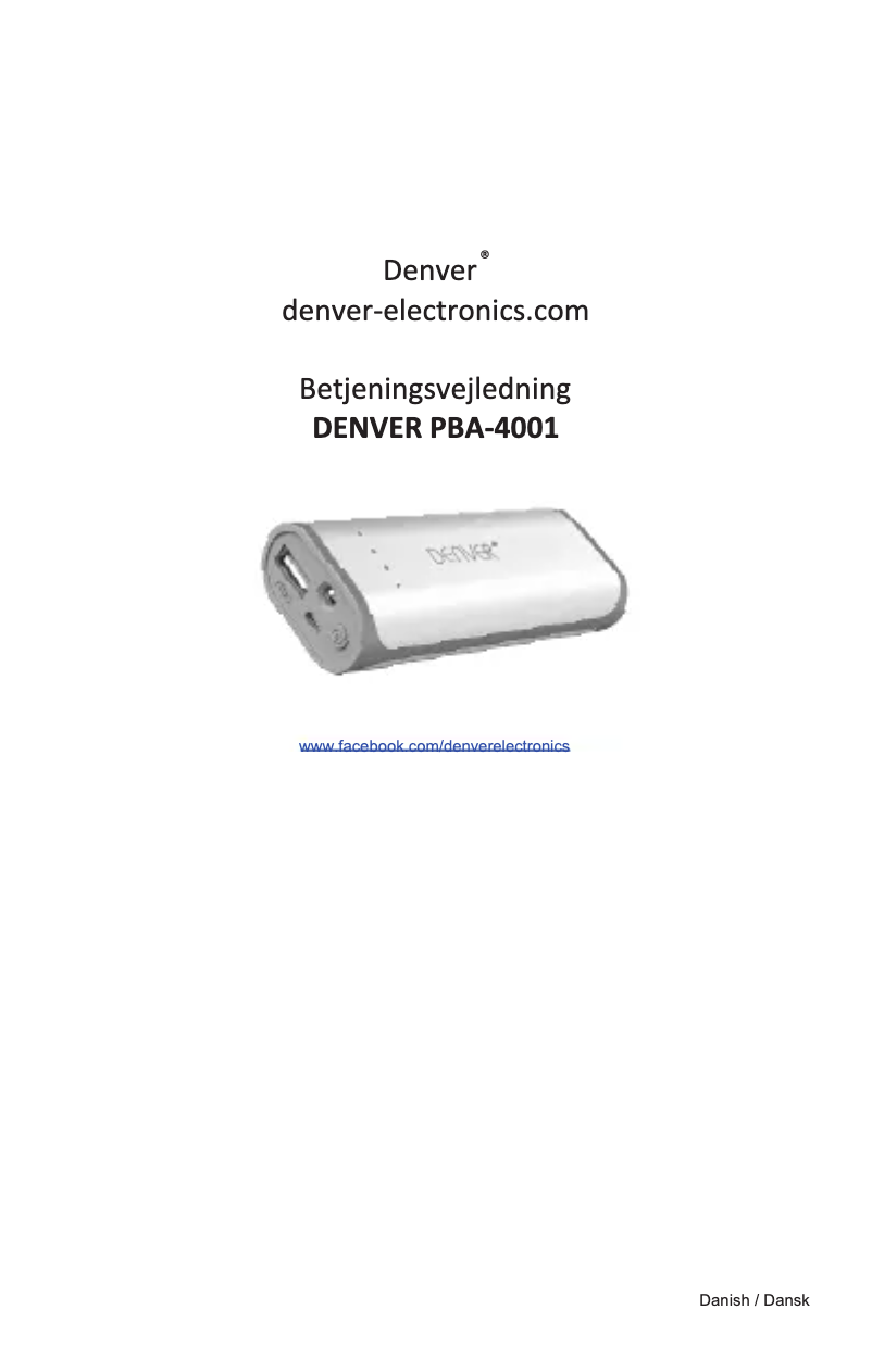 Image de la première page du manuel de l'appareil PBA-4001 MK2