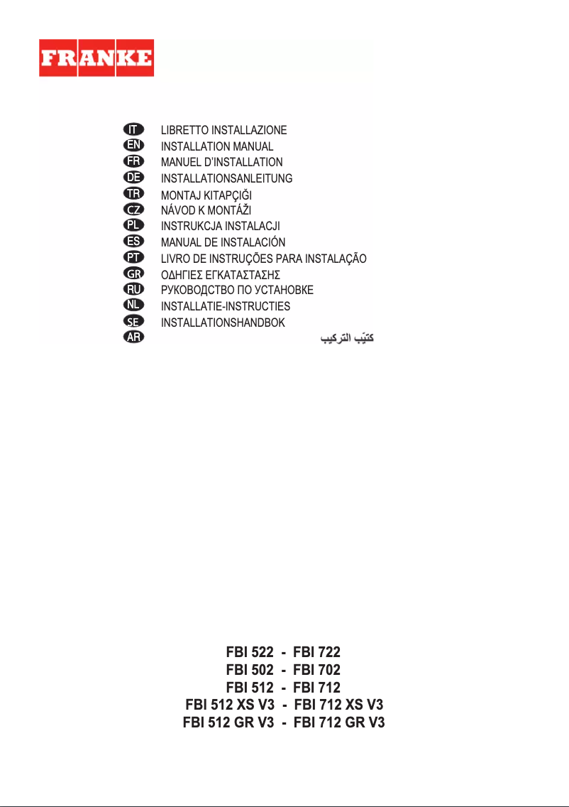 Página 1 del manual Manual de usuario Franke FBI 532H XS
