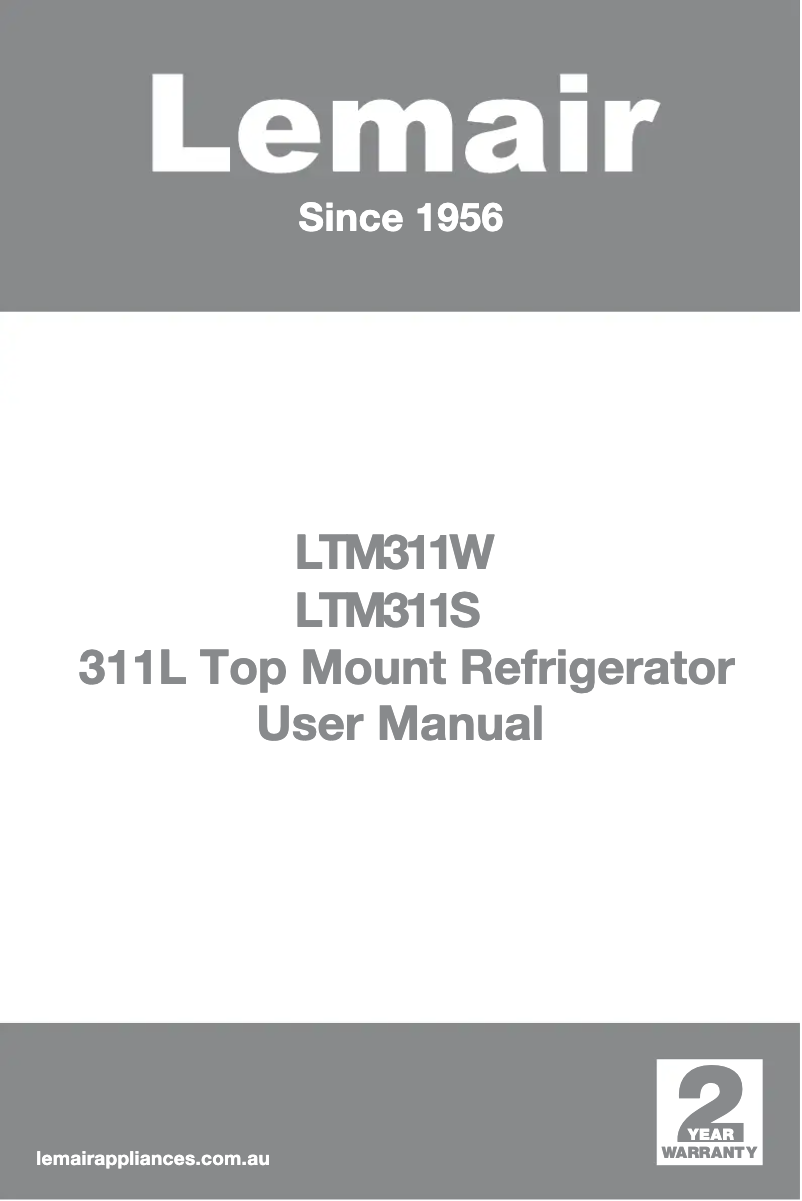 Image de la première page du manuel de l'appareil LTM311W
