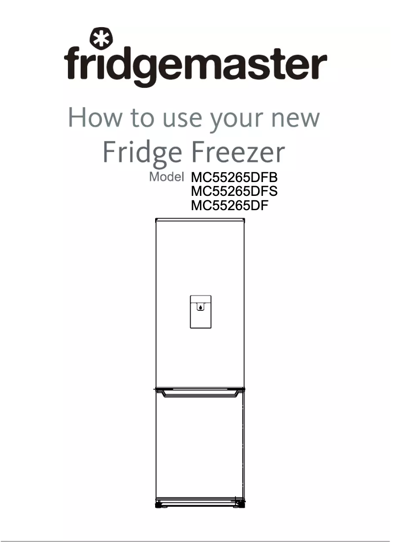 Page 1 de la notice Manuel utilisateur Fridgemaster MC55265DFS