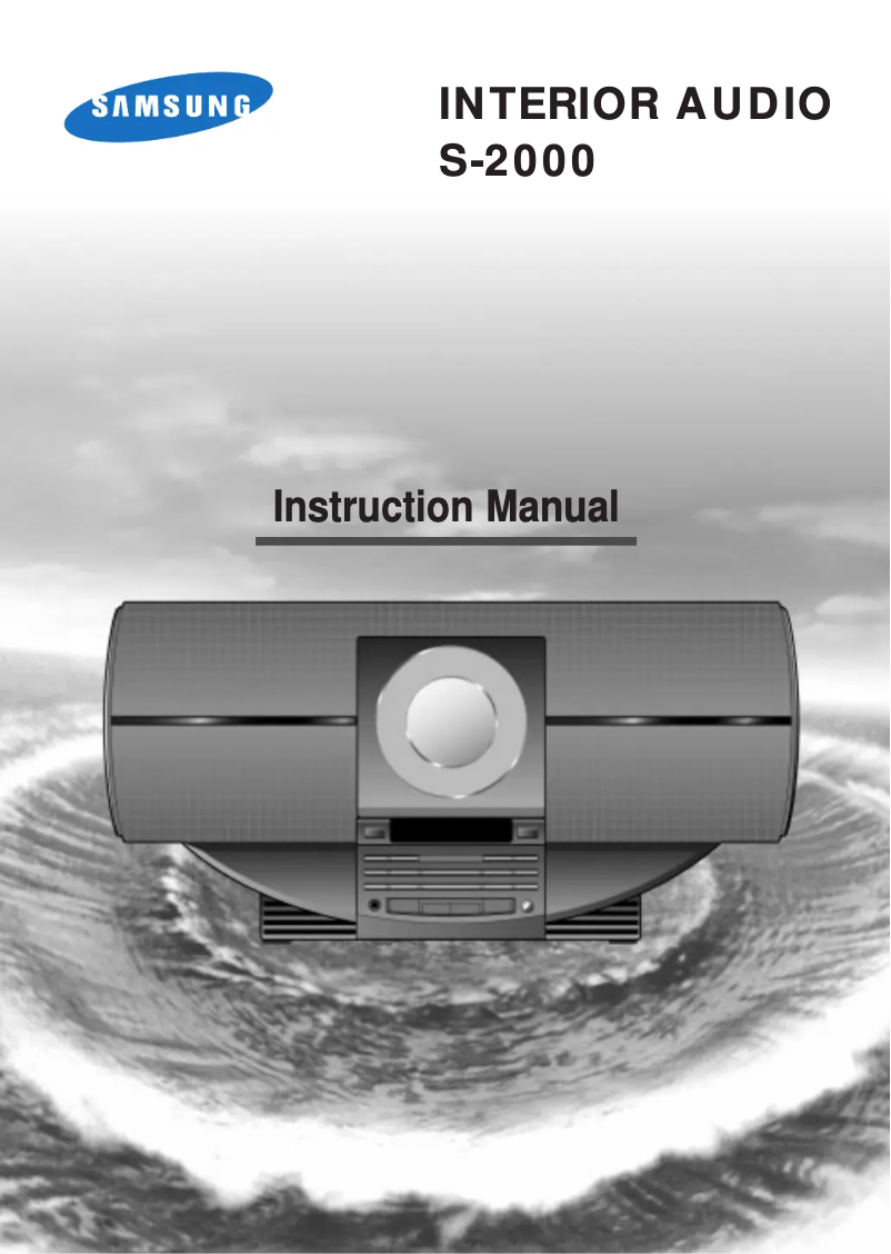 Page n°1 - Manuel utilisateur Samsung S-2000