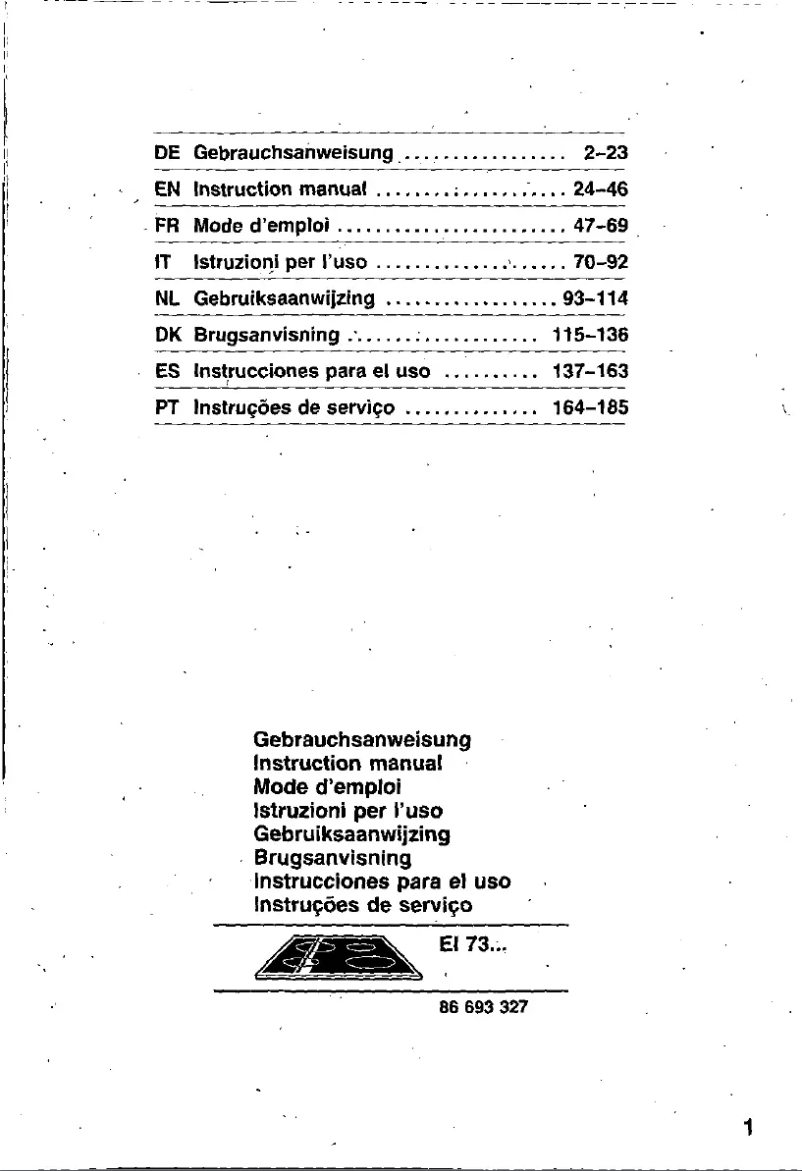 Page 1 de la notice Manuel utilisateur Siemens EI73251
