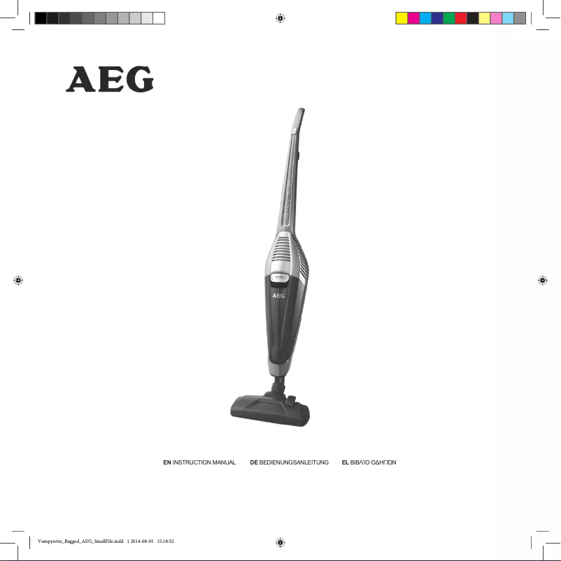 Page n°1 - Manuel utilisateur AEG Vampyrette AVBG305+