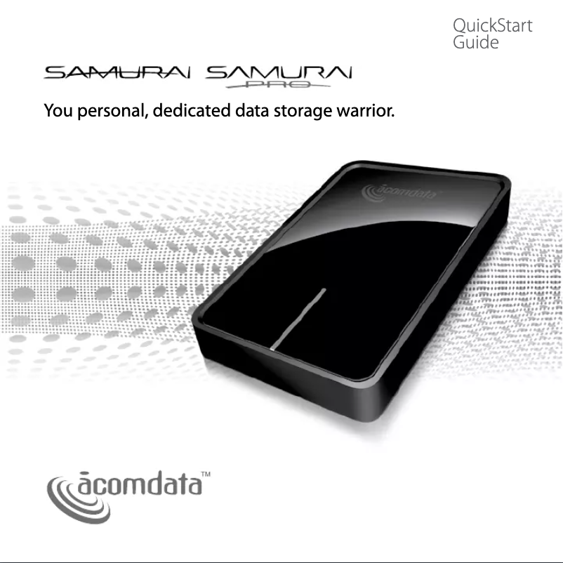 Página 1 del manual Manual de usuario Acomdata Samurai HDD