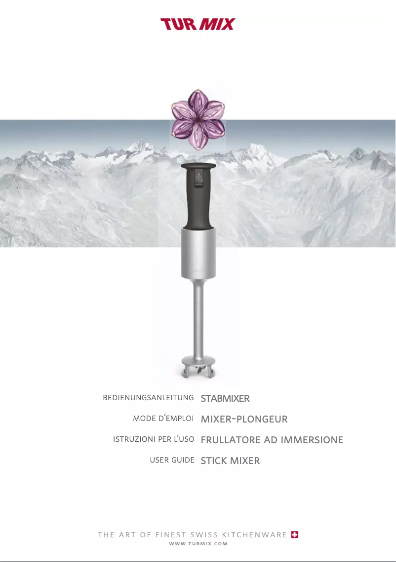 Page 1 de la notice Manuel utilisateur Turmix A31170