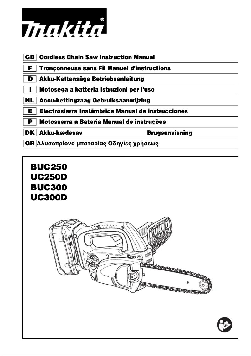 Page 1 de la notice Manuel utilisateur Makita BUC250Z
