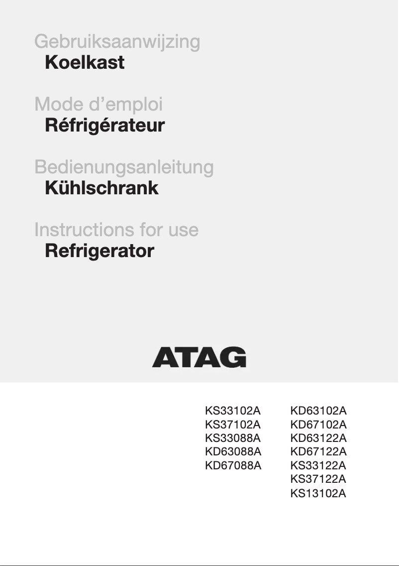 Image de la première page du manuel de l'appareil KD67102A