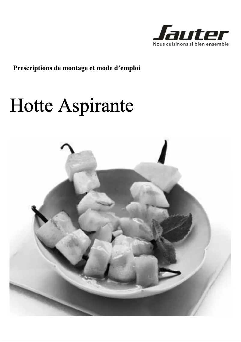 Image de la première page du manuel de l'appareil SHT4630X