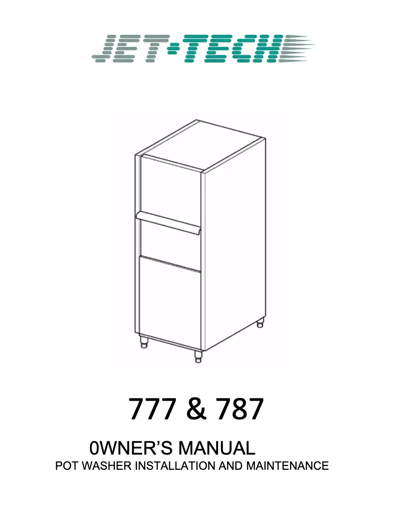 Page 1 de la notice Manuel utilisateur Jet-Tech 787