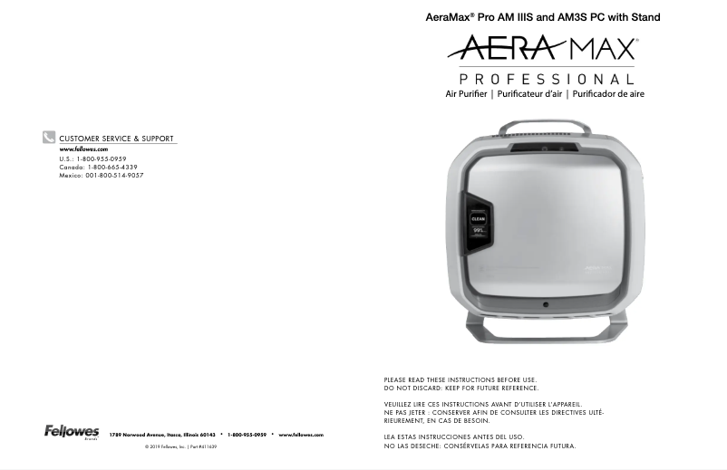 Página 1 del manual Manual de usuario AeraMax PRO AM IIIS