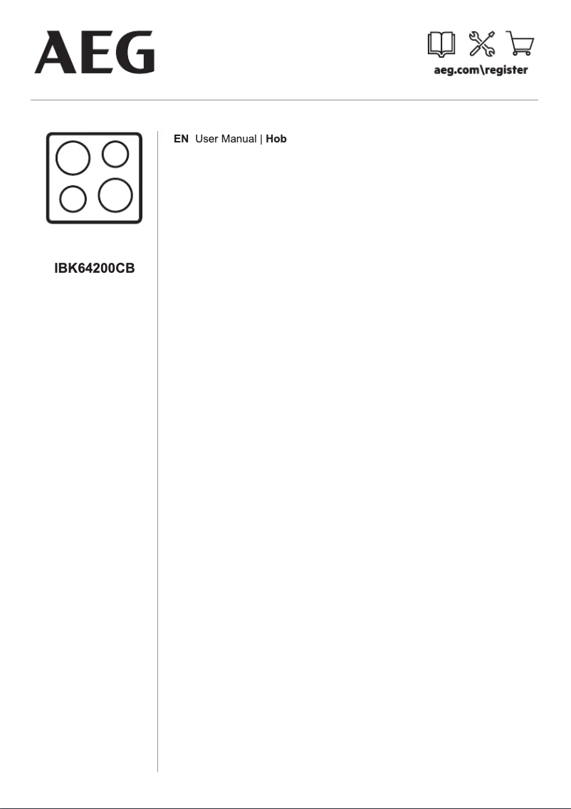 Page n°1 - Manuel utilisateur AEG IBK64200CB