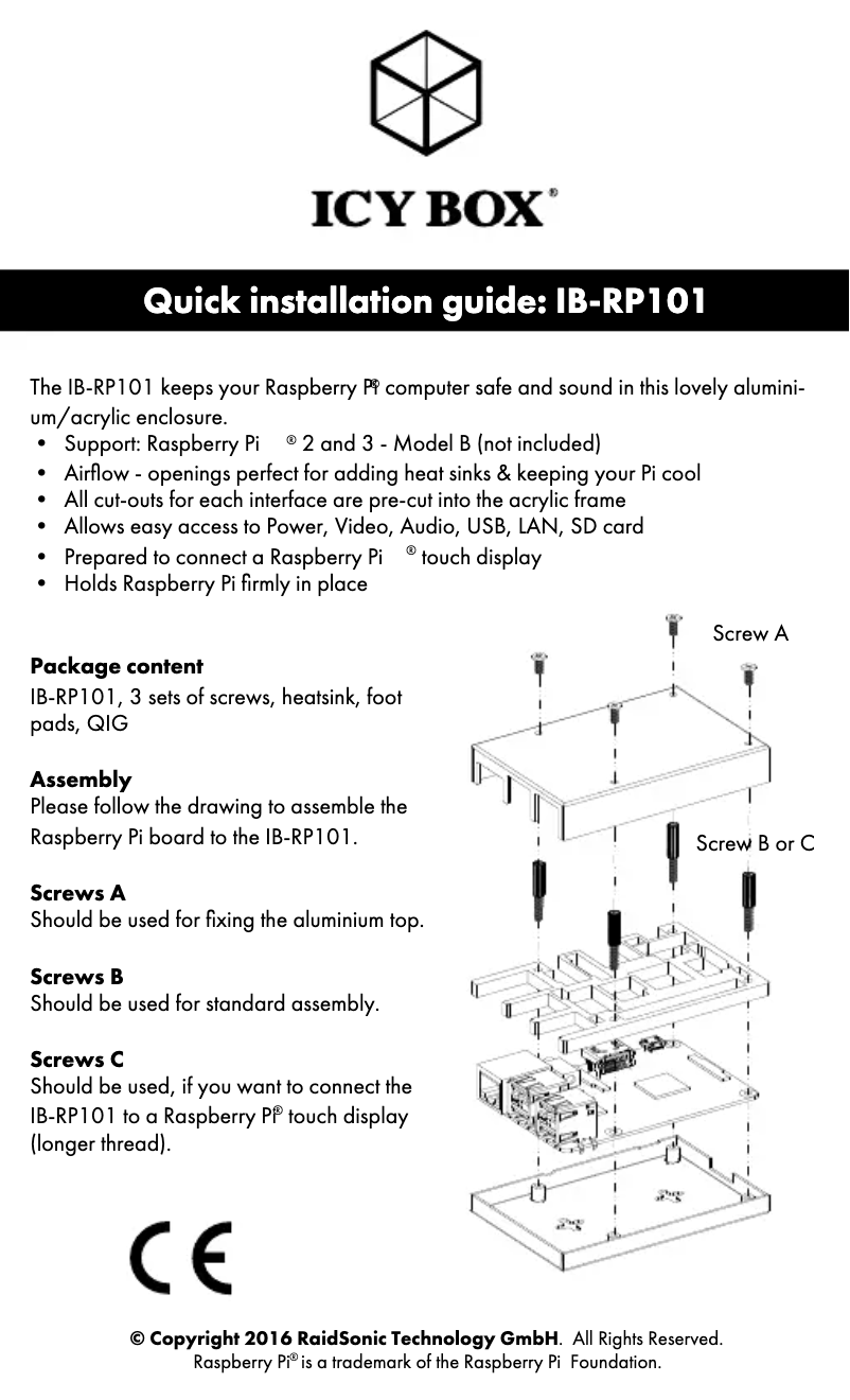 Página 1 del manual Manual de usuario Icy Box IB-RP101