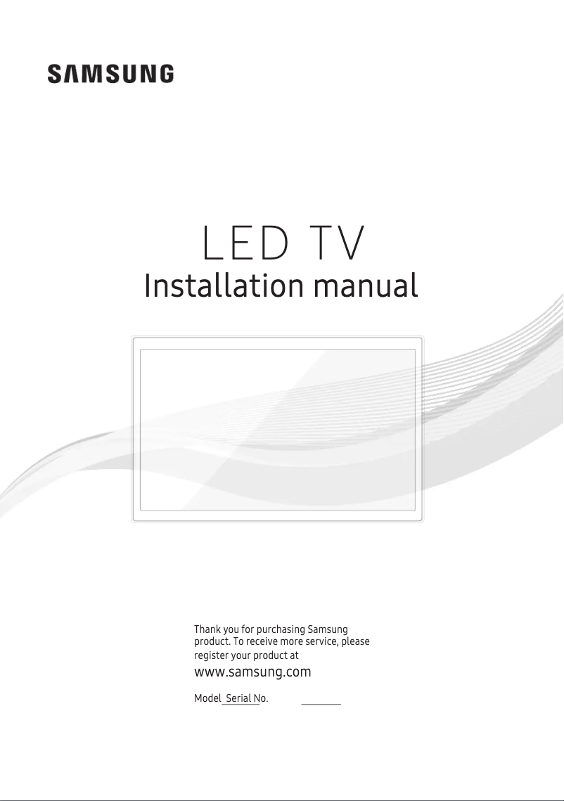 Page 1 de la notice Manuel utilisateur Samsung HG65AF690UK