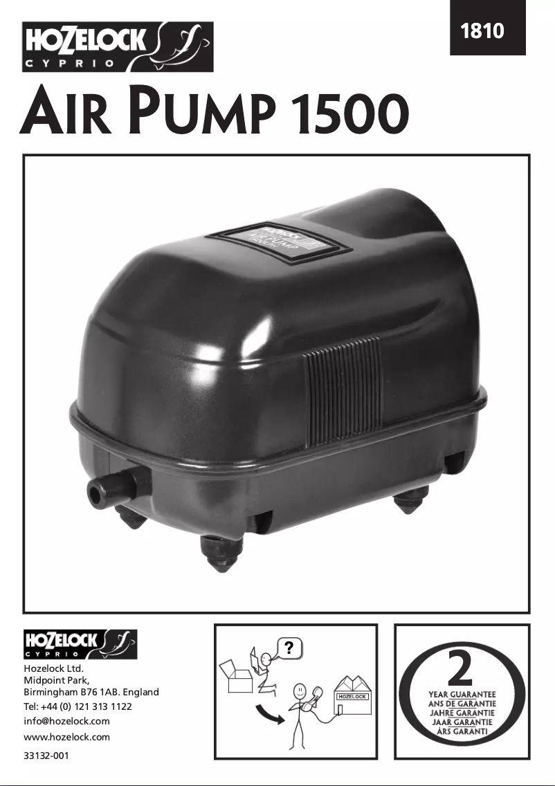 Image de la première page du manuel de l'appareil Air Pump 320
