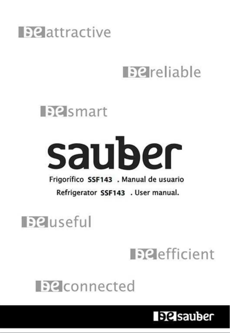 Page 1 de la notice Manuel utilisateur Sauber SSF143