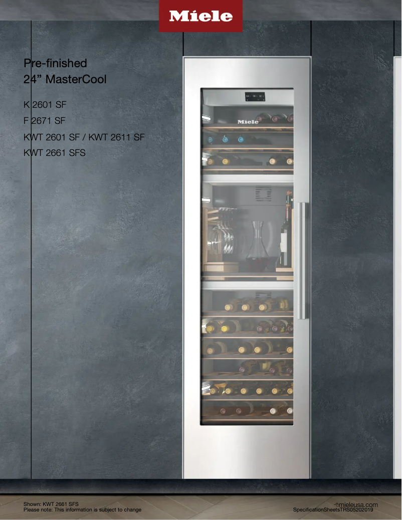 Image de la première page du manuel de l'appareil MasterCool KWT 2661 SFS