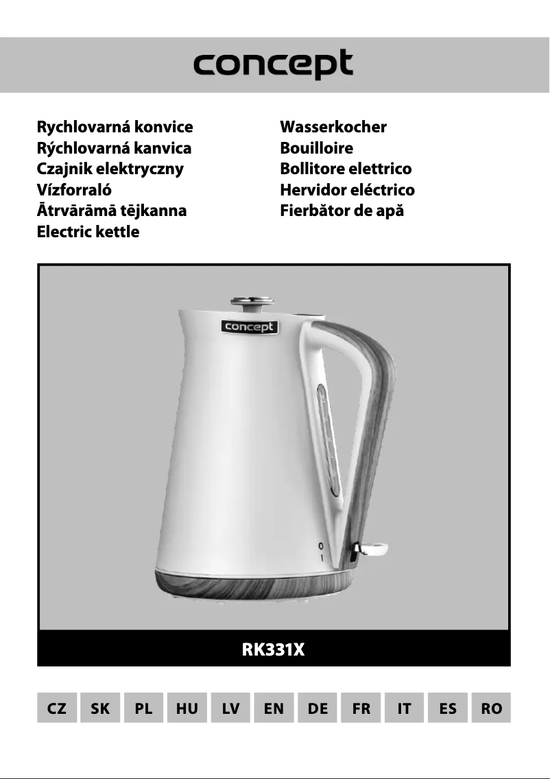 Image de la première page du manuel de l'appareil RK3310