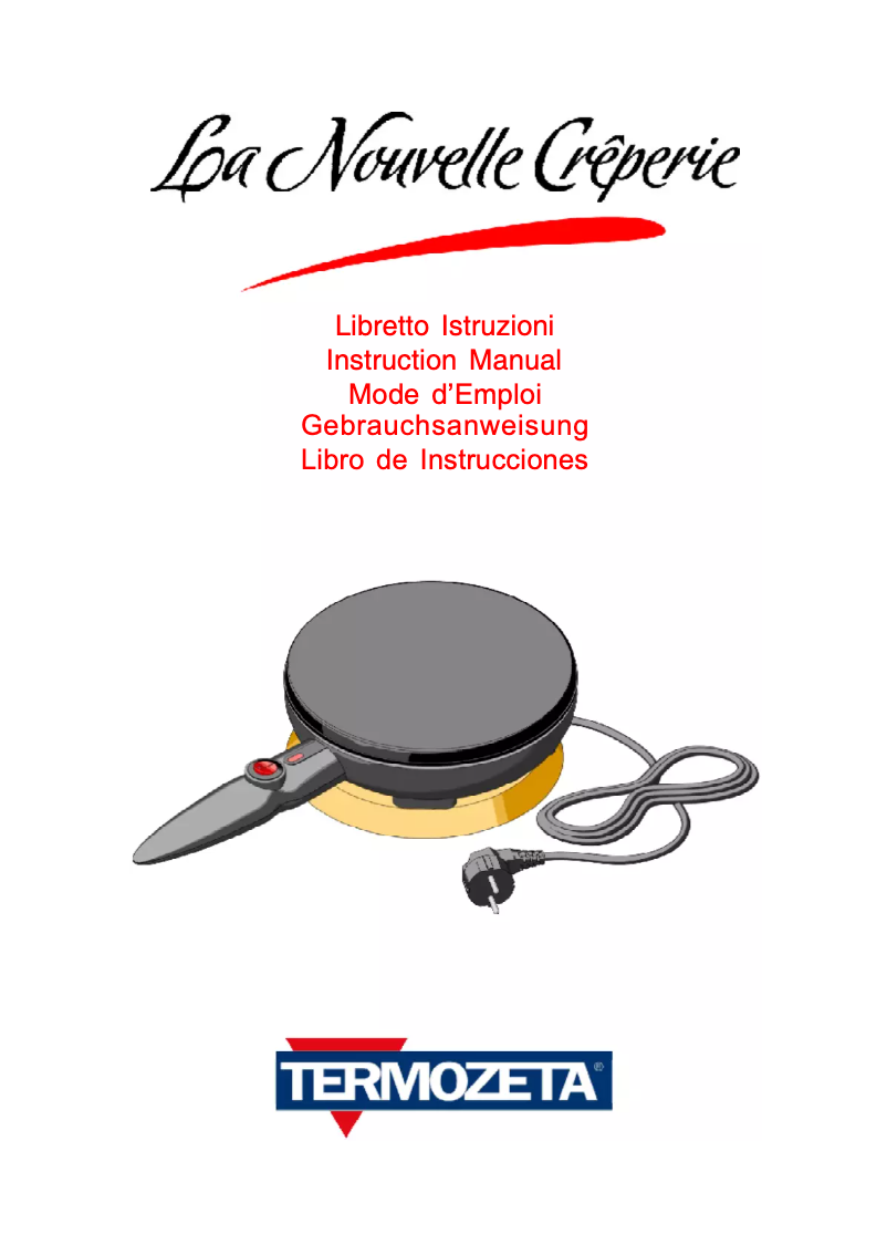 Page n°1 - Manuel utilisateur Termozeta LA NOUVELLE CRÊPERIE 73887