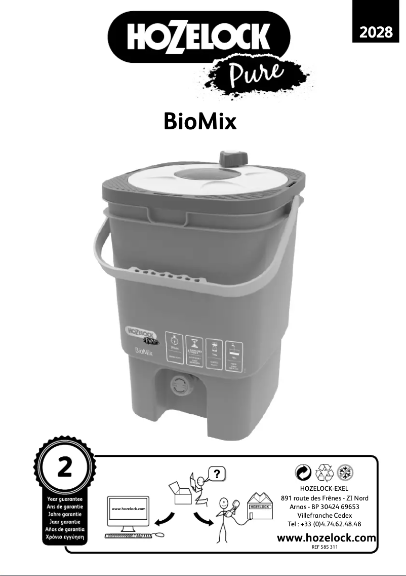 Image de la première page du manuel de l'appareil Pure BioMix 2028