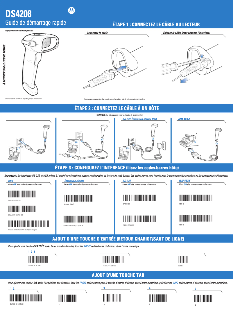 Image de la première page du manuel de l'appareil DS4208