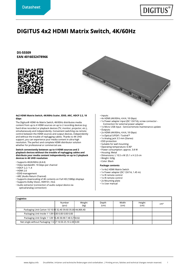Image de la première page du manuel de l'appareil DS-55509