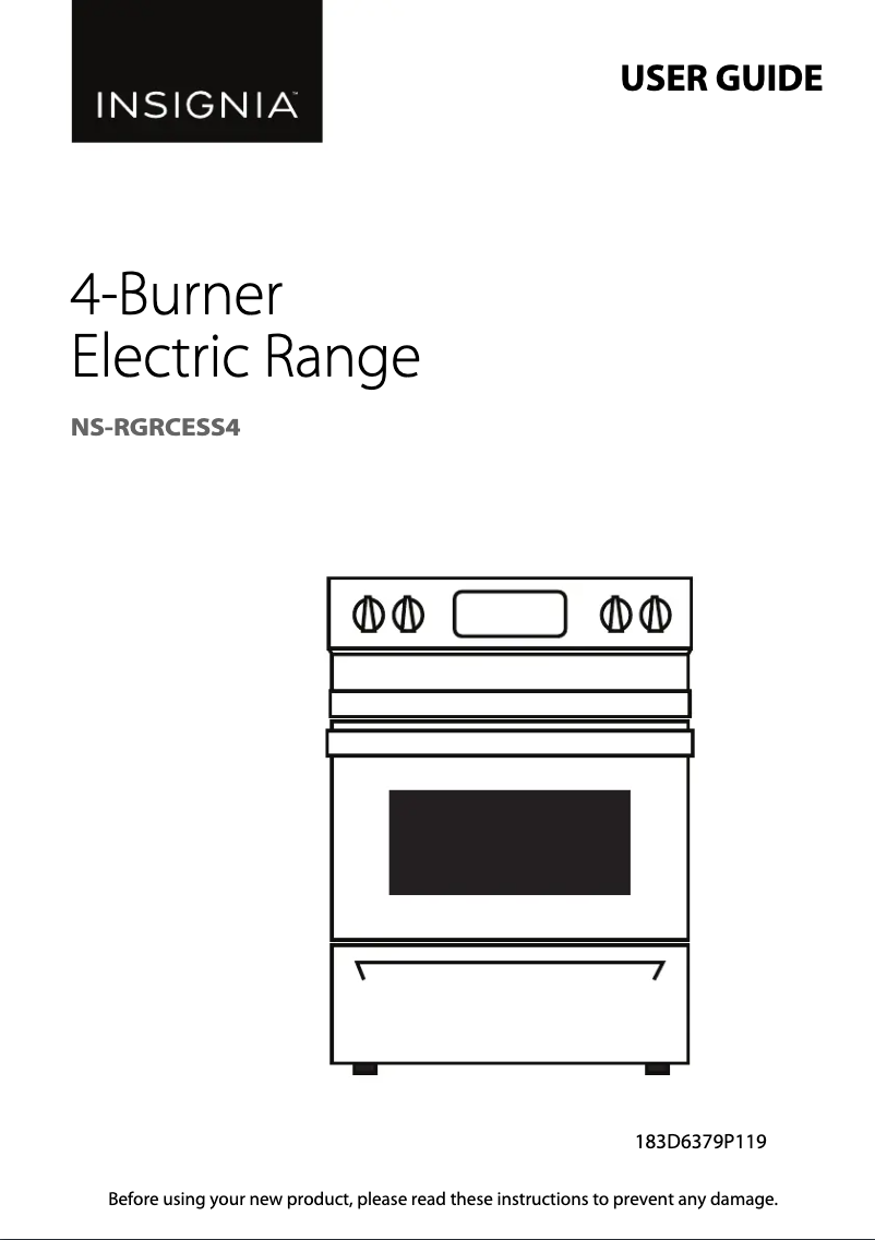 Page 1 de la notice Manuel utilisateur Insignia NS-RGRCESS4