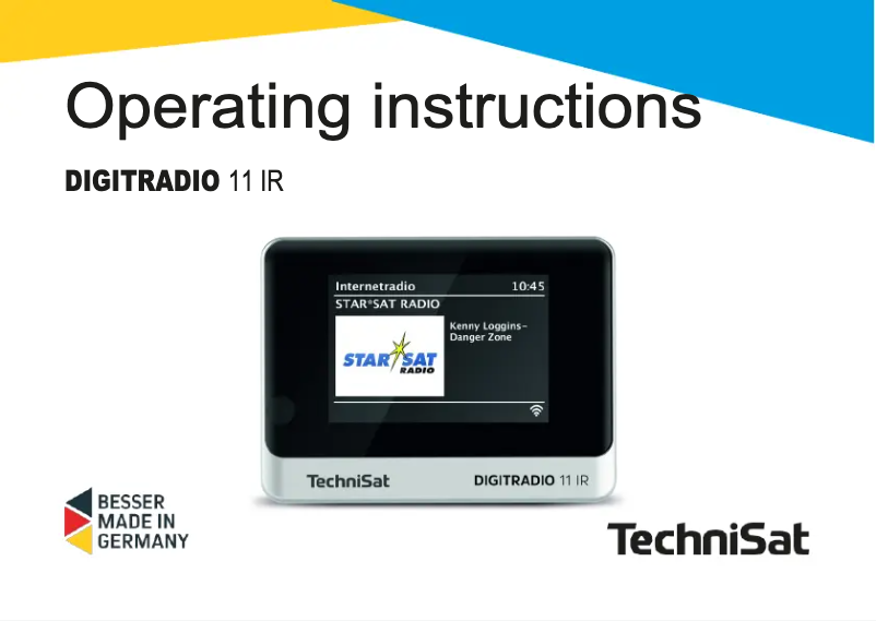 Image de la première page du manuel de l'appareil DigitRadio 11 IR