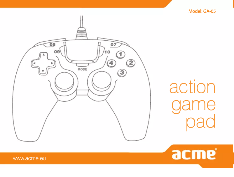 Image de la première page du manuel de l'appareil GA05