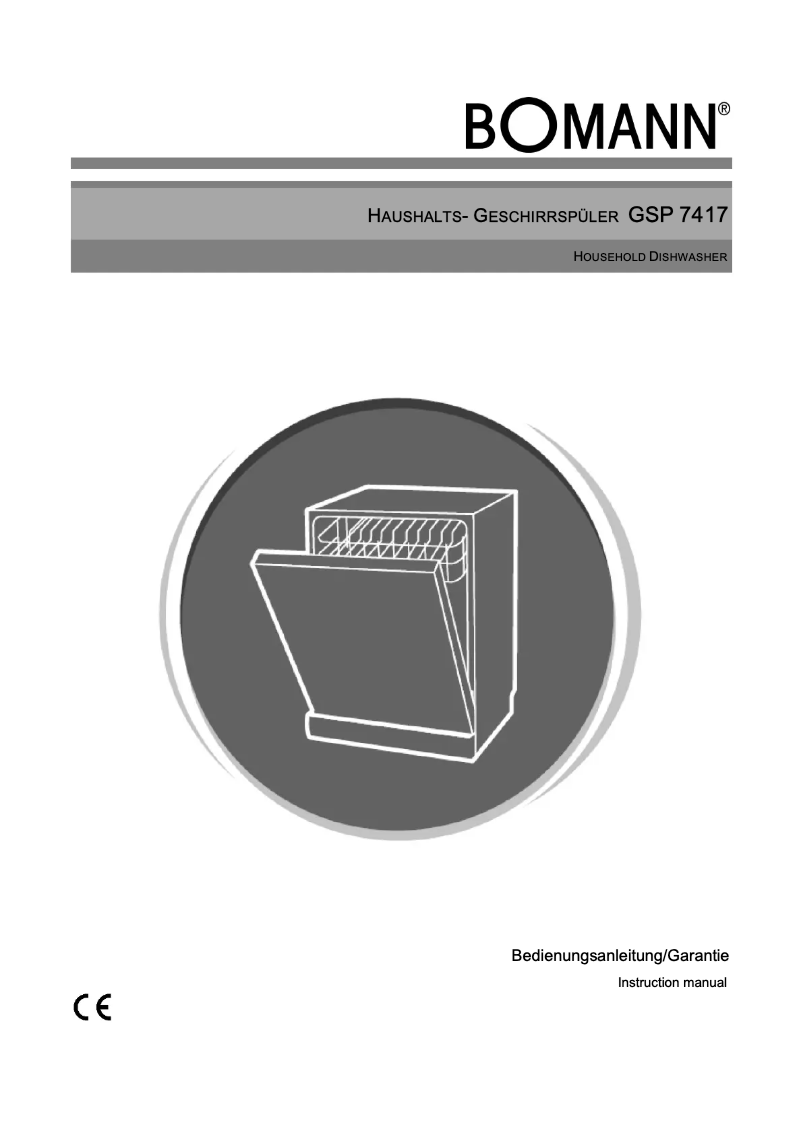 Página 1 del manual Manual de instrucciones Bomann GSP 7417