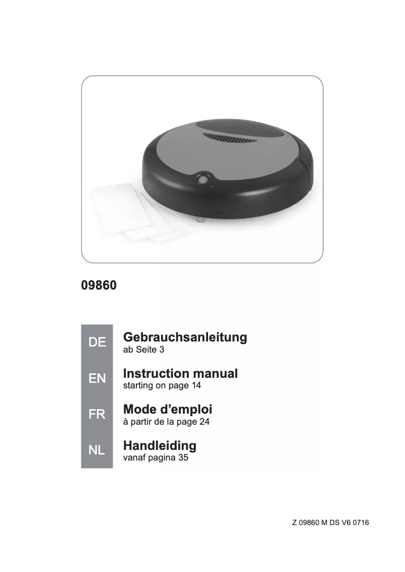 Image de la première page du manuel de l'appareil Z 09860