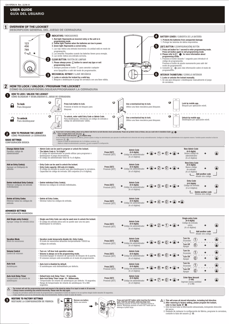Image de la première page du manuel de l'appareil LK100