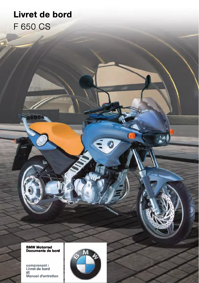 First page image of the manual for F 650 CS (2003)