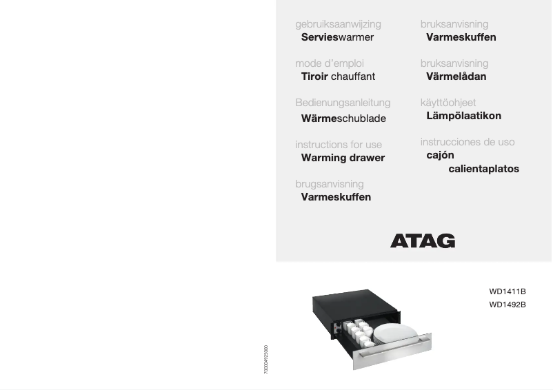 Page n°1 - Manuel utilisateur Atag WD1411B
