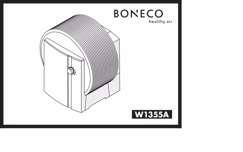 Page 1 de la notice Manuel utilisateur Boneco W1355A