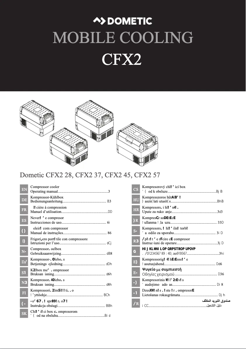 Imagen de la primera página del manual del dispositivo CFX2 37