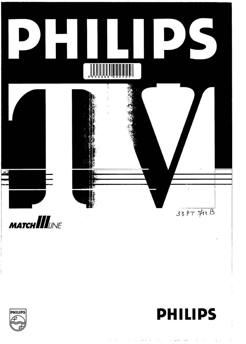 Page 1 de la notice Manuel utilisateur Philips 33PT712B