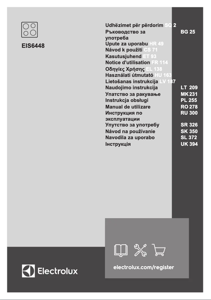 Page 1 de la notice Manuel utilisateur Electrolux EIS6448