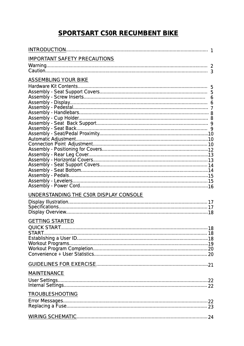Image de la première page du manuel de l'appareil C50r