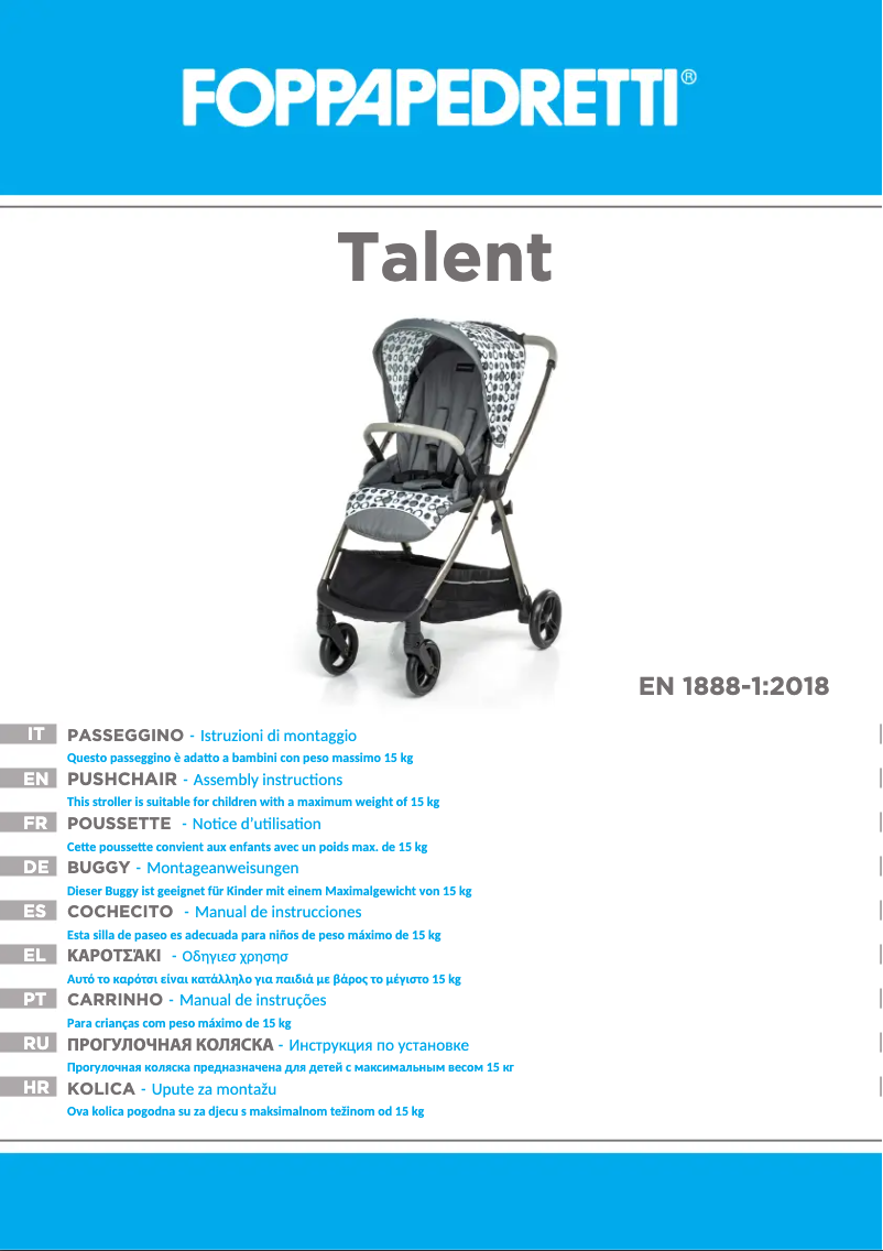 Page n°1 - Manuel utilisateur Foppapedretti Talent