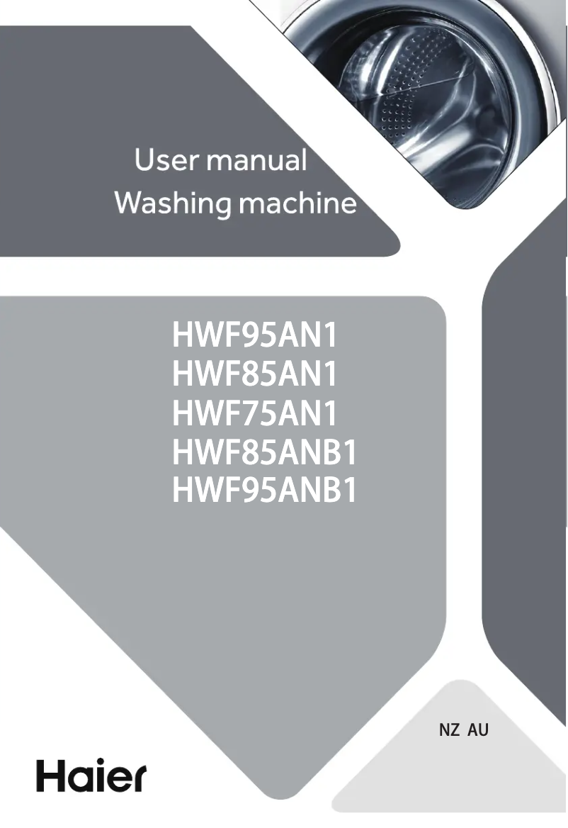 Page 1 de la notice Guide d'installation Haier HWF85ANB1